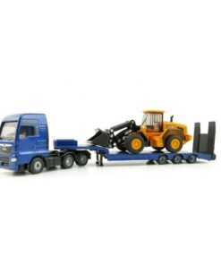 MAN kamion sa JCB bagerom