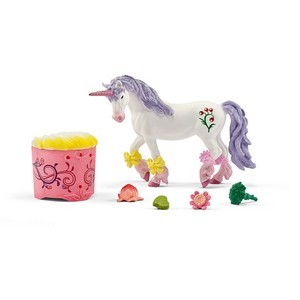 Jednorog I Pegaz sa hranom koja leci