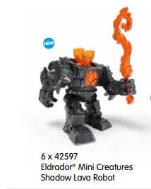 Eldrador Mini Creatures Shadow Lava Robot