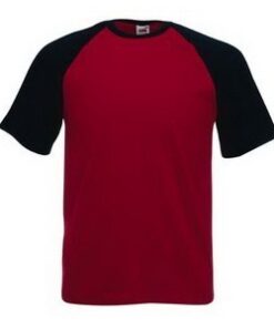 Baseball S/STee Brick Red/Deep Navy M