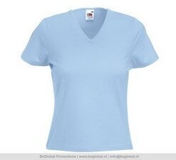 Lady Fit V-Neck Tee New Sky Blue S