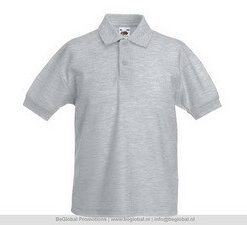 Kids 65/35 Polo Heather Gray 128