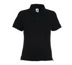 Lady-Fit Polo Black M