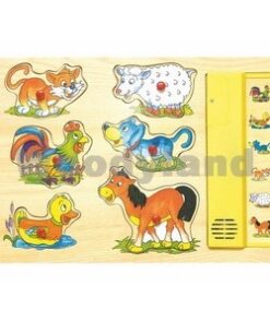 Drvena slagalica sa zvukom zivotinja