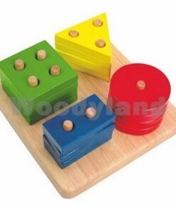 Puzzle osnovni oblici na dasci