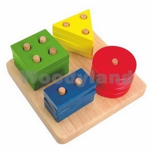 Puzzle osnovni oblici na dasci