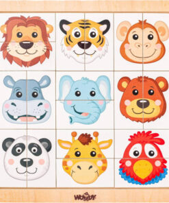 Drvene puzle  - glave zivotinja