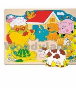 Puzzle Vesele domaće životinje