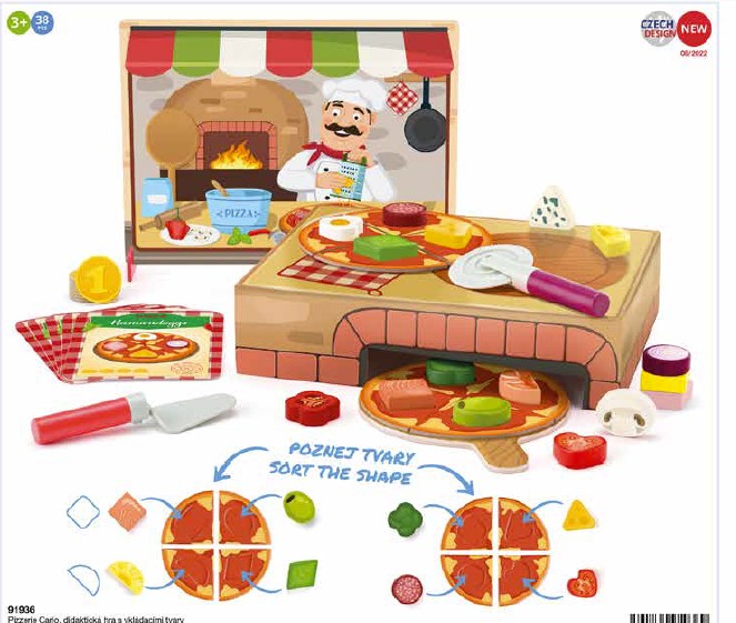 Picerija Karlo, didaktička igra sa umetanjem oblika
