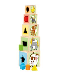 Drvena kula od 5 kocki