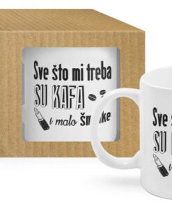 ECO šolja - Sve što mi treba su kafa i malo šminke