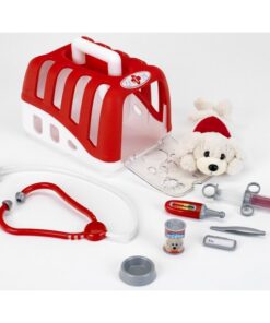 Veterinrski set sa plišanim psom i dodacima