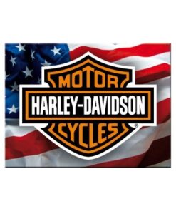 Nostalgic-Art dekorativni magnet - Harley Davidson (USA logo)