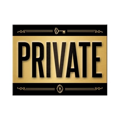 Nostalgic-Art dekorativni magnet - Private