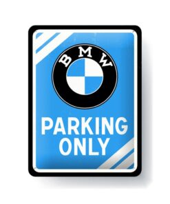 Nostalgic-Art retro metalna dekorativna tabla - BMW - Parking Only (Blue)