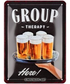 Nostalgic-Art metalna dekorativna tabla - Group Therapy