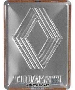 Alternative view of Nostalgic-Artmetalna dekorativna tabla - Renaul - Logo 1972