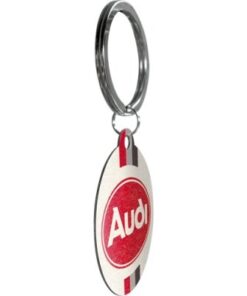 Alternative view of Nostalgic-Art okrugli privezak za ključeve - Audi - Logo