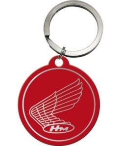 Nostalgic-Art okrugli privezak za ključeve - Honda - Logo (Red)