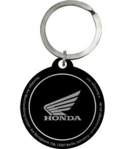 Alternative view of Nostalgic-Art okrugli privezak za ključeve - Honda - Logo (Red)