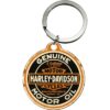 Nostalgic-Art okrugli privezak za ključeve - Harley Davidson - Genuine Motor Oil