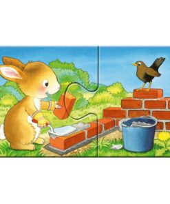 Alternative view of Ravensburger puzzle (slagalice) - Gradilište za životinje