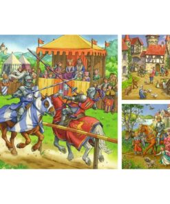 Alternative view of Ravensburger puzzle (slagalice) - Borba vitezova u srednjem veku