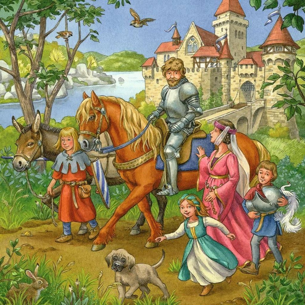 Ravensburger puzzle (slagalice) - Borba vitezova u srednjem veku - Image 4