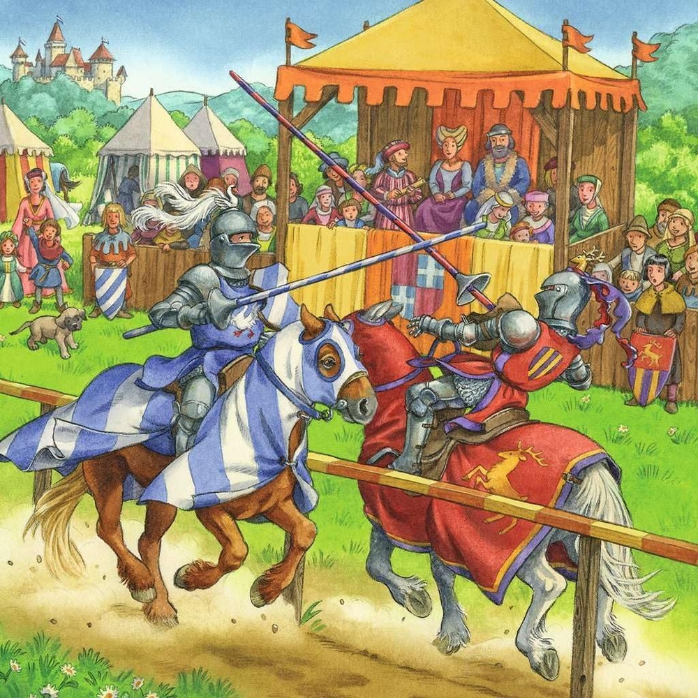 Ravensburger puzzle (slagalice) - Borba vitezova u srednjem veku - Image 5