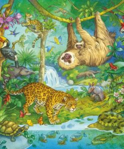 Alternative view of Ravensburger puzzle (slagalice) - Dzungla