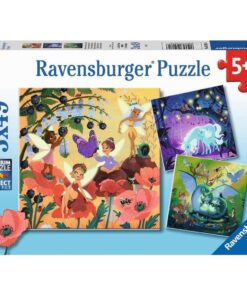 Ravensburger puzzle (slagalice) - Jednorog, zmaj I vila