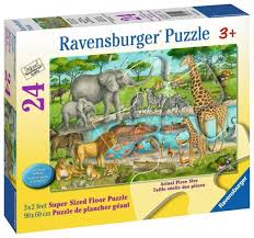 Ravensburger puzzle (slagalice) - Velike podne puzzle divlje