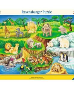 Ravensburger puzzle (slagalice)- Zivotinje u zoo vrtu