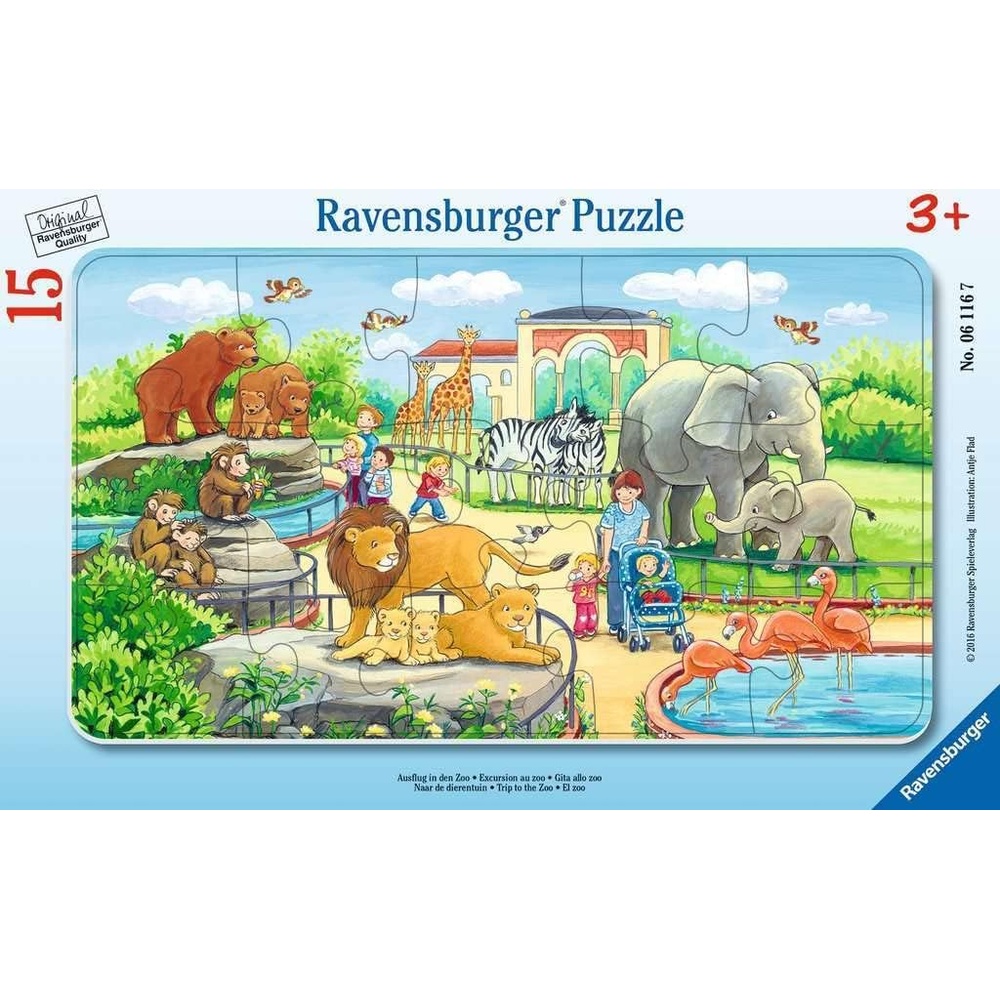 Ravensburger puzzle (slagalice)- Zivotinje u zoo vrtu