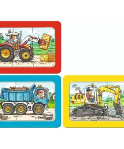 Alternative view of Ravensburger puzzle (slagalice) - Moje prve puzzle, 3 u 1, masine