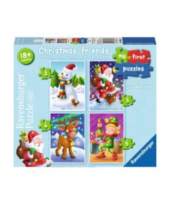 Ravensburger puzzle (slagalice) - Moje prve puzzle, 4 u 1, bozicna tema