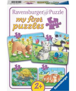 Ravensburger puzzle (slagalice) - Moje prve puzzle, 4 u 1, ljubimci