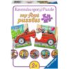 Ravensburger puzzle (slagalice) -Moje prve puzzle, 9 u 1 , vozila