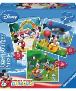 Ravensburger puzzle (slagalice) - Miki Maus, 3 u 1
