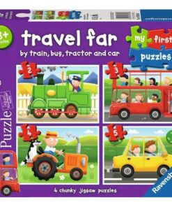 Ravensburger puzzle (slagalice) - Moje prve puzzle, 4 u 1,prevozna sredstva