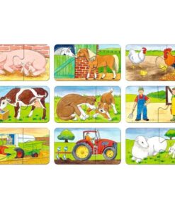 Alternative view of Ravensburger puzzle (slagalice) - Moje prve puzzle,9 u 1, na farmi