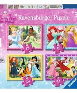Ravensburger puzzle (slagalice) - Diznijeve princeze, 4 u 1