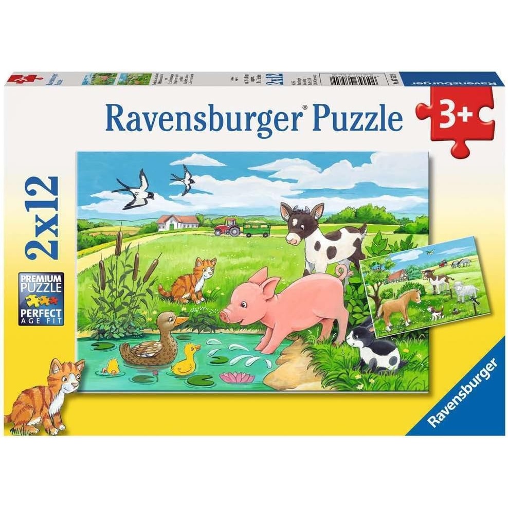 Ravensburger puzzle (slagalice) - Mladunci na farmi