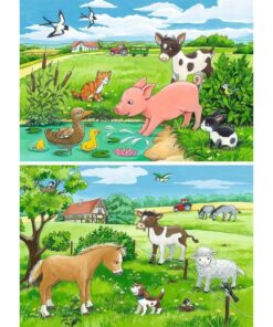Alternative view of Ravensburger puzzle (slagalice) - Mladunci na farmi