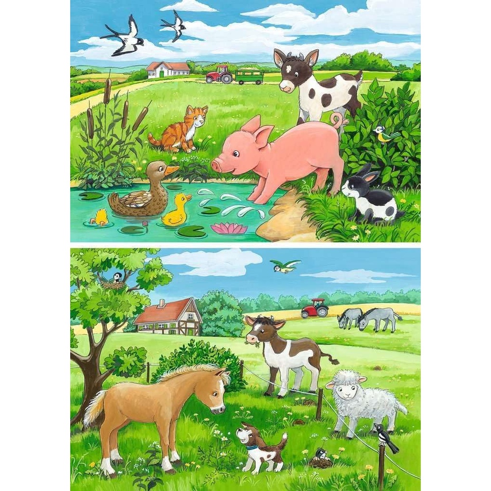 Ravensburger puzzle (slagalice) - Mladunci na farmi - Image 2