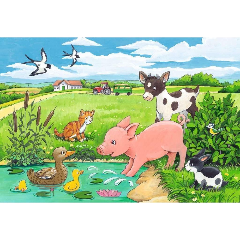 Ravensburger puzzle (slagalice) - Mladunci na farmi - Image 3