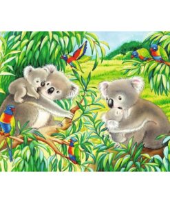 Alternative view of Ravensburger puzzle (slagalice)-  Koale I pande