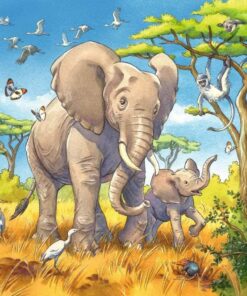 Alternative view of Ravensburger puzzle (slagalice) -Divlje zivotinje