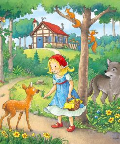 Alternative view of Ravensburger puzzle (slagalice) - Crvenkapa I Princ zabac