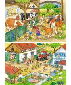 Alternative view of Ravensburger puzzle (slagalice) - Dan na farmi